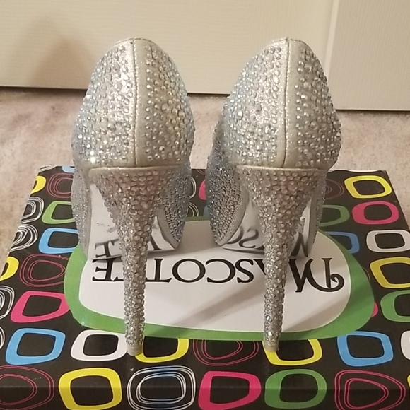 Silver Rhinestone Heels - Picture 4 of 9